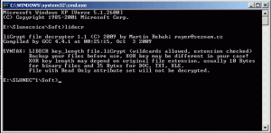 liCrypt file decrypter 1.1 - náhled