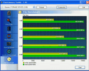 Flash Memory Toolkit 2.0.1 - náhled