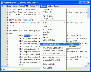 Kashmir Web Editor 1.2.3 - náhled