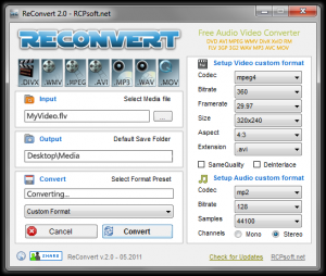 ReConvert 2.0 - náhled
