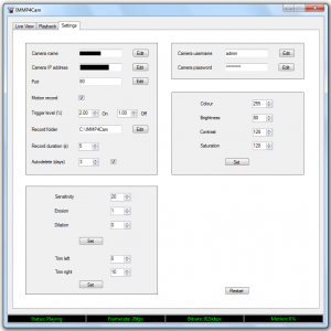 IMMP4Cam 1.04 - náhled