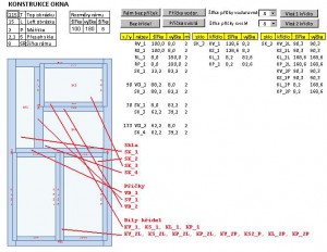 Konstrukce oken - náhled