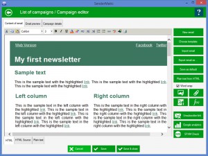 SenderMatic emailer - náhled
