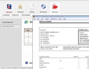 Fakturační systém AWIS - náhled