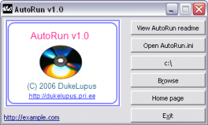 AutoRun 1.7.1.8 - náhled