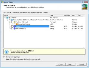 Drive Backup Personal 64-bit 9.0 - náhled