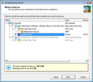 Drive Backup Personal 64-bit 9.0 - náhled