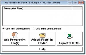 MS PowerPoint Export To Multiple HTML 7.0 - náhled