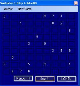 Sudokku 1.0 - náhled