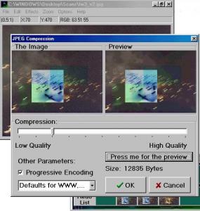 JPEG komprese - náhled