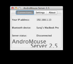 AndroMouse 6.3 - náhled