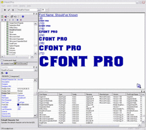 Cfont Pro 4.0.0.20 - náhled