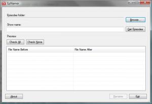 EpNamer 1.3.0 - náhled