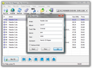 Handy CD Ripper 2.5.5 - náhled