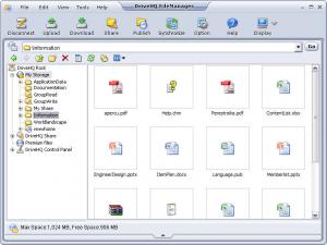 DriveHQ FileManager 4.5 - náhled