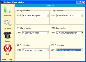 Kashmir Web Optimizer 0.1 - náhled