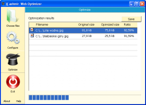 Kashmir Web Optimizer 0.1 - náhled