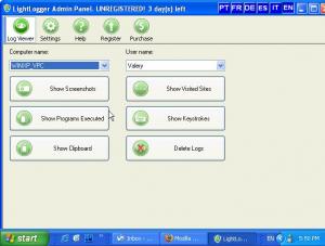LightLogger Keylogger for Parents 3.3.5.5 - náhled