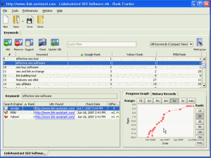 Rank Tracker 7.11 - náhled