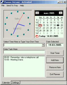Planner DeLuxe 3.00 - náhled