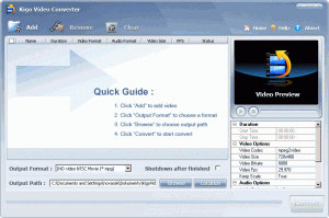 Kigo Video Converter Pro - náhled