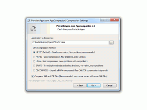 PortableApps.com AppCompactor 2.2 - náhled