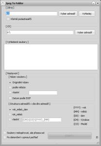 JpegToFolder - náhled