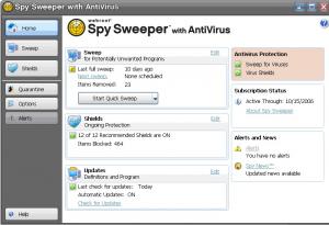 Spy Sweeper s Antivirem - náhled