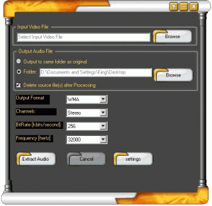 SC Audio Extractor 6.5.0.2 - náhled