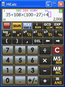 HiCalc 1.0 - náhled