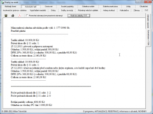 Advokátní kalkulačka 3.34 - náhled
