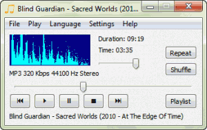 CrystalWolf Audio Player 1.6 - náhled