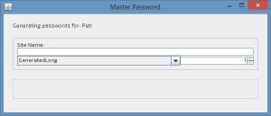 Master Password 1.0 - náhled