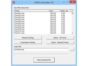 APNG Assembler 2.91 - náhled
