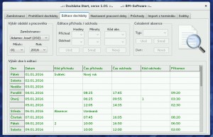 Docházka Start - náhled