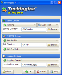 Techlogica HTTP Server 1.03 - náhled