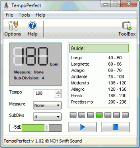 TempoPerfect 1.03 - náhled