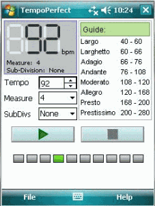 TempoPerfect 1.03 - náhled