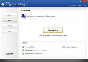 Simnet Registry Defrag 2011 3.1.3. - náhled