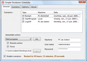 Simple Shutdown Scheduler 1.1.1 - náhled