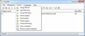 UnityPDF 1.0.8.0 - náhled