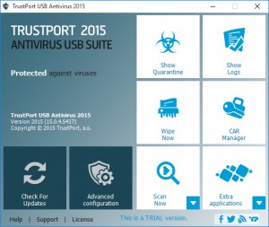 TrustPort USB Antivirus 2012 - náhled