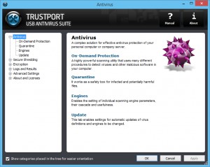 TrustPort USB Antivirus 2012 - náhled