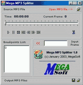 Mega Mp3 Splitter - náhled