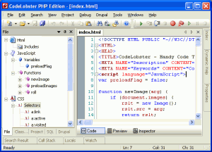 CodeLobster PHP Edition 5.15 - náhled