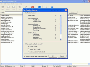 Smart Email Verifier 3.51 - náhled