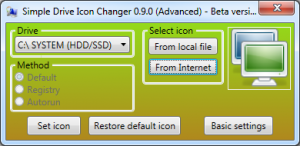 Simple Drive Icon Changer 0.9.0 - náhled