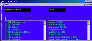 PSC_CZ_SK - náhled