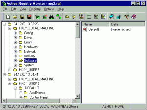 Active Registry Monitor  2.01 - náhled
