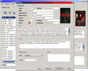 MeD's Movie Manager 2.32 - náhled